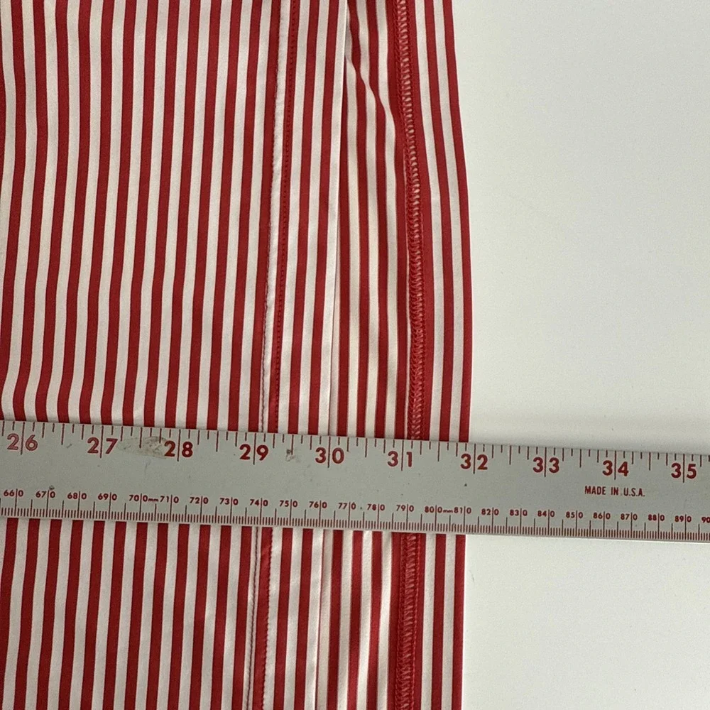 RLX RALPH LAUREN Red‎ Striped Stretchy Performance Golf Club Logo Polo Shirt XL